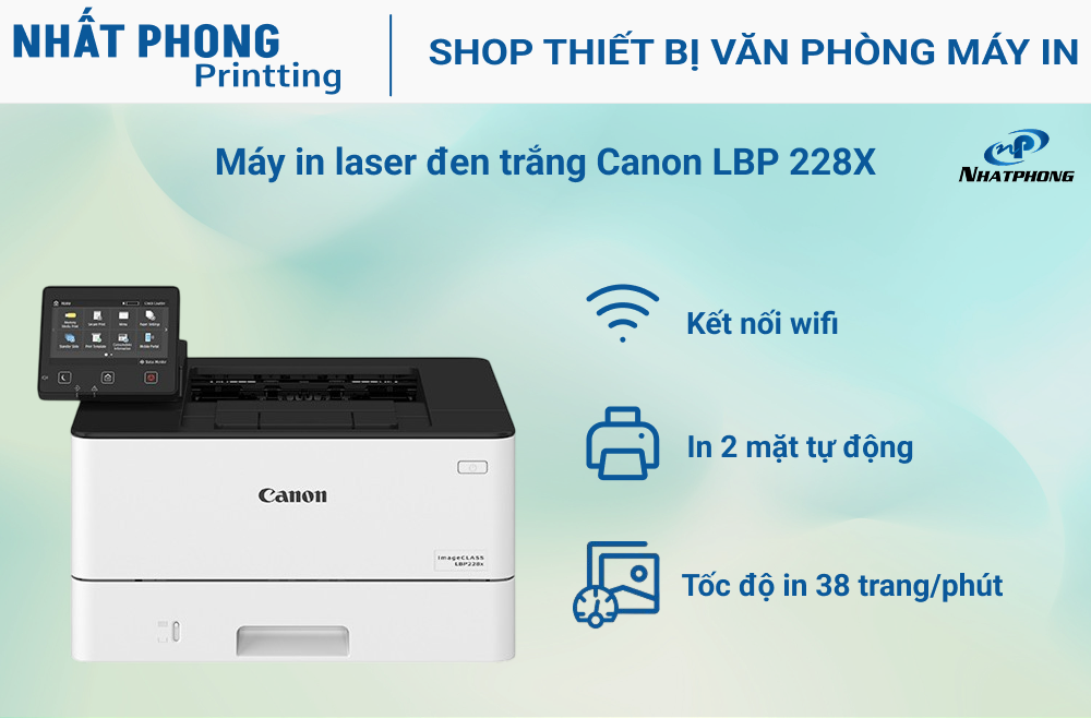 Máy in Laser trắng đen Canon LBP228x