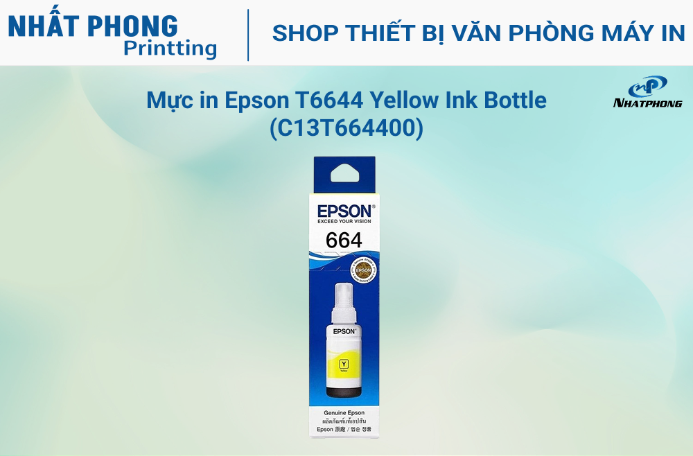 Mực in Epson T6644 Yellow Ink Bottle (C13T664400)