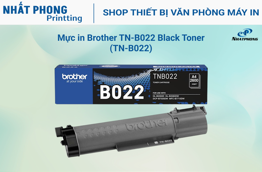 Mực in Brother TN-B022 Black Toner (TN-B022)