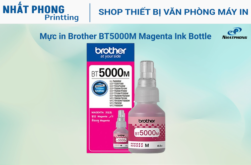 Mực in Brother BT5000M Magenta Ink Bottle (BT5000M)