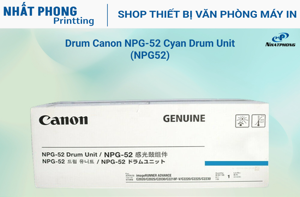 Drum máy photocopy Canon NPG-52 Cyan Drum Unit (NPG52)