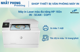 Máy in màu đa chức năng HP Color LaserJet Pro MFP M182n (7KW54A)