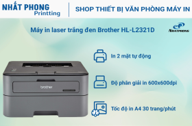 Máy in Laser trắng đen Brother HL-L2321D