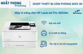 Máy in HP LaserJet Pro 4003dw (2Z610A)