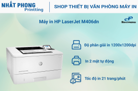 Máy in HP LaserJet Enterprise M406DN