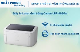 Máy in Laser đen trắng Canon LBP 6030w (In, A4, USB, Wifi) -nguyên kiện, nguyên seal, mới 100%