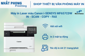 Máy in màu đa chức năng Canon  i-SENSYS MF 657Cdw