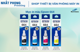 Mực hộp chính hãng máy in phun Epson T664 (Bộ 4 màu BK/C/M/Y)_dùng cho máy in L110,L120,L210,L220,L310,L360,L365, L385,L100,L200, L300,L350,L550,L565,L1300