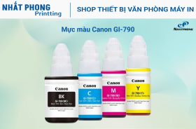 Mực in Canon GI - 790 Nhập khẩu (BK/C/M/Y) (Chai)