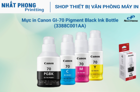Mực in Canon GI-70 Pigment Black Ink Bottle (3388C001AA)