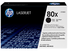 HP 80X High Yield Black Original LaserJet Toner Cartridge (CF280X)