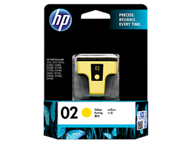 HP 02 Yellow Original Ink Cartridge (C8773WA)