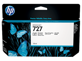 HP 727 130-ml Photo Black DesignJet Ink Cartridge (B3P23A)