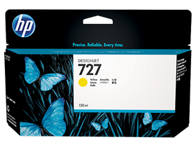 HP 727 130-ml Yellow DesignJet Ink Cartridge (B3P21A)