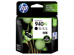 HP 940XL High Yield Black Original Ink Cartridge (C4906AA)