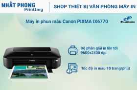 Máy in phun màu khổ A3 Canon PIXMA iX6770