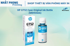 HP GT52 Cyan Original Ink Bottle (M0H54AA)